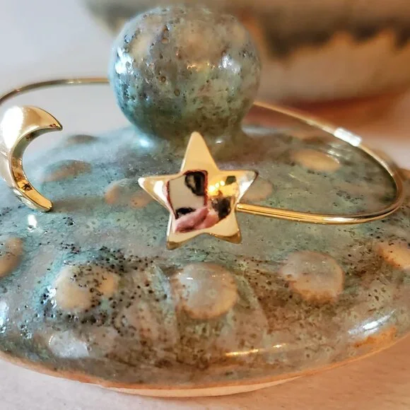 Moon and Star Bangle - Picture 2 of 6